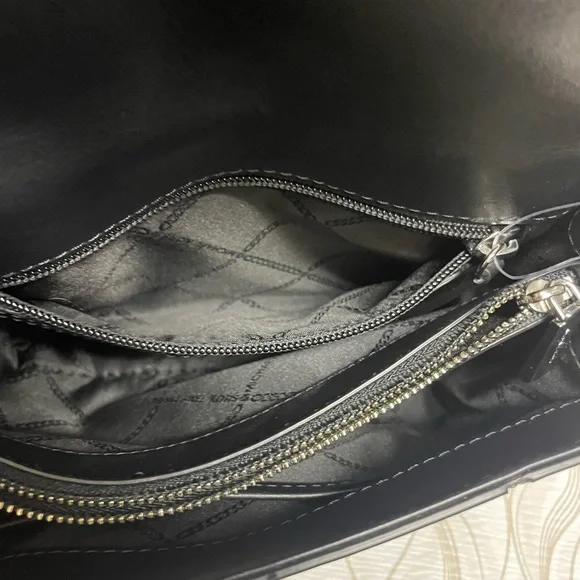 Michael Kors Black and Silver Studded and Grommeted Handbag - Picture 4 of 12